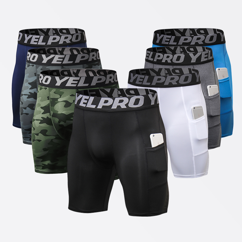 Streetwear Brand Clothing - Sports Shorts Men Compression Running Shorts