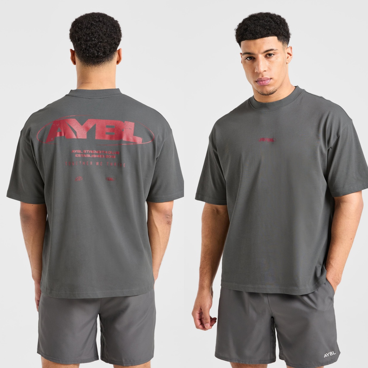 Streetwear Brand Logos - Red Logo Strength Fitness Brand T-shirt