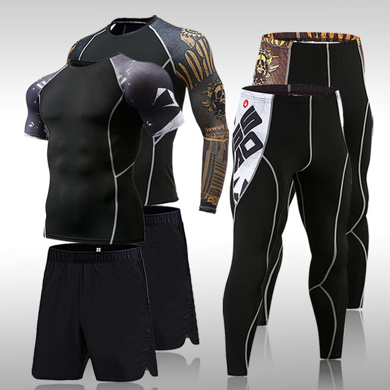 Streetwear Brand Clothing - Men's Quick Dry T-shirt + Leggings