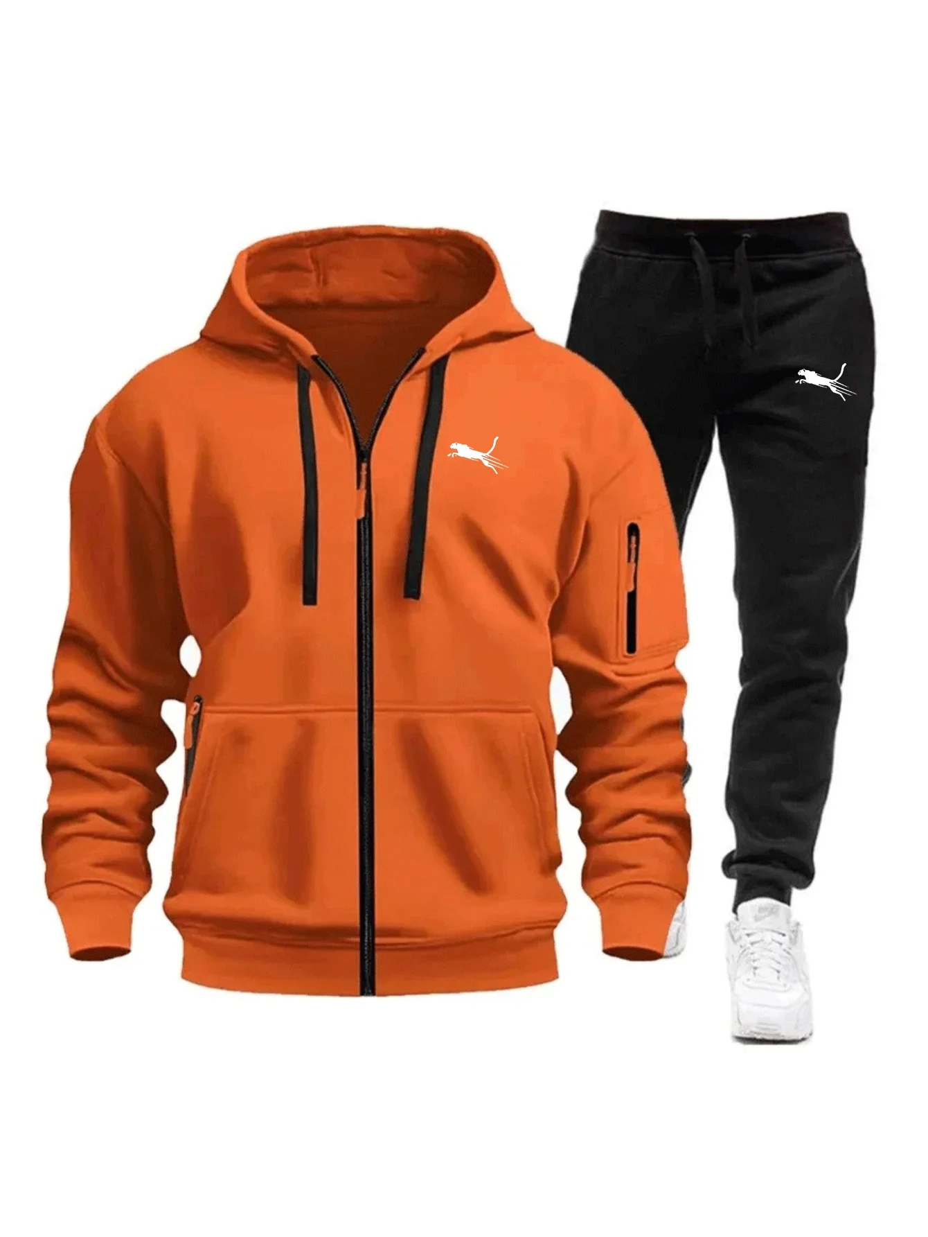Streetwear Zipper - Men Casual Sweatshirt Suit Daily Zipper