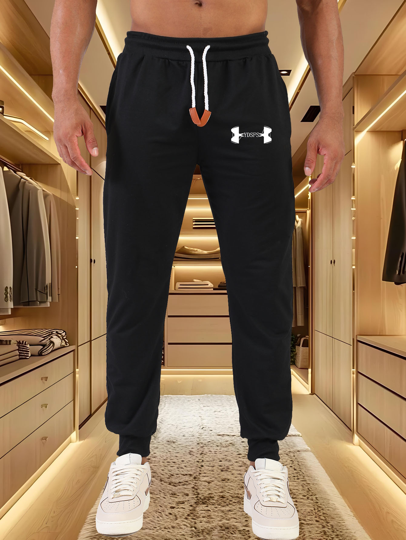 Streetwear Brand Logos - Men Jogger Pants Sport Brand Logo