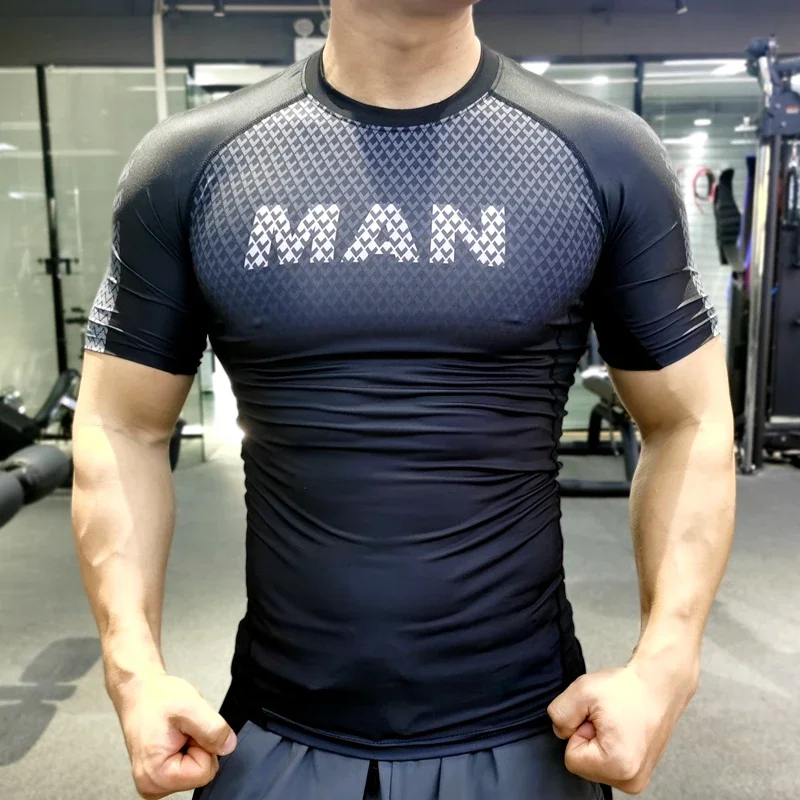 Men Compression T-shirt Male S - огляд і ціна Streetwear Brand Clothing