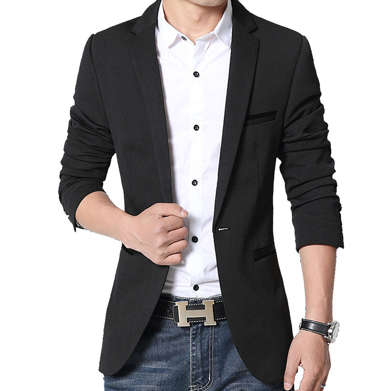 5XL-M Brand Mens Casual Blazer - огляд і ціна Streetwear Brand Jacket