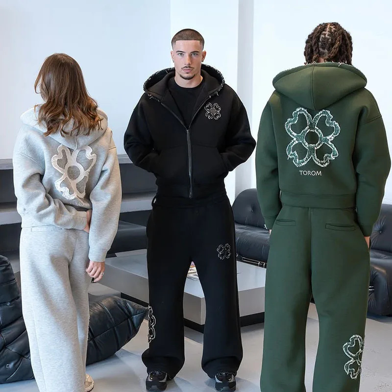 Spring Autumn Oversized 4 Leaf - огляд і ціна Streetwear Zipper