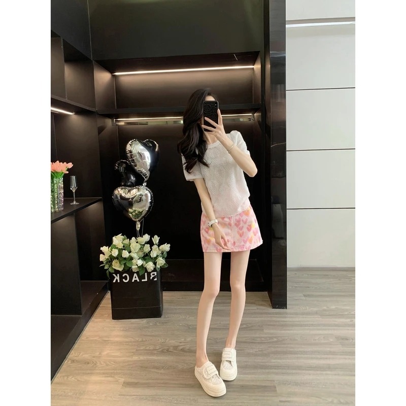 2026 New Pink Denim Mini Skirt - огляд і ціна Streetwear Zipper