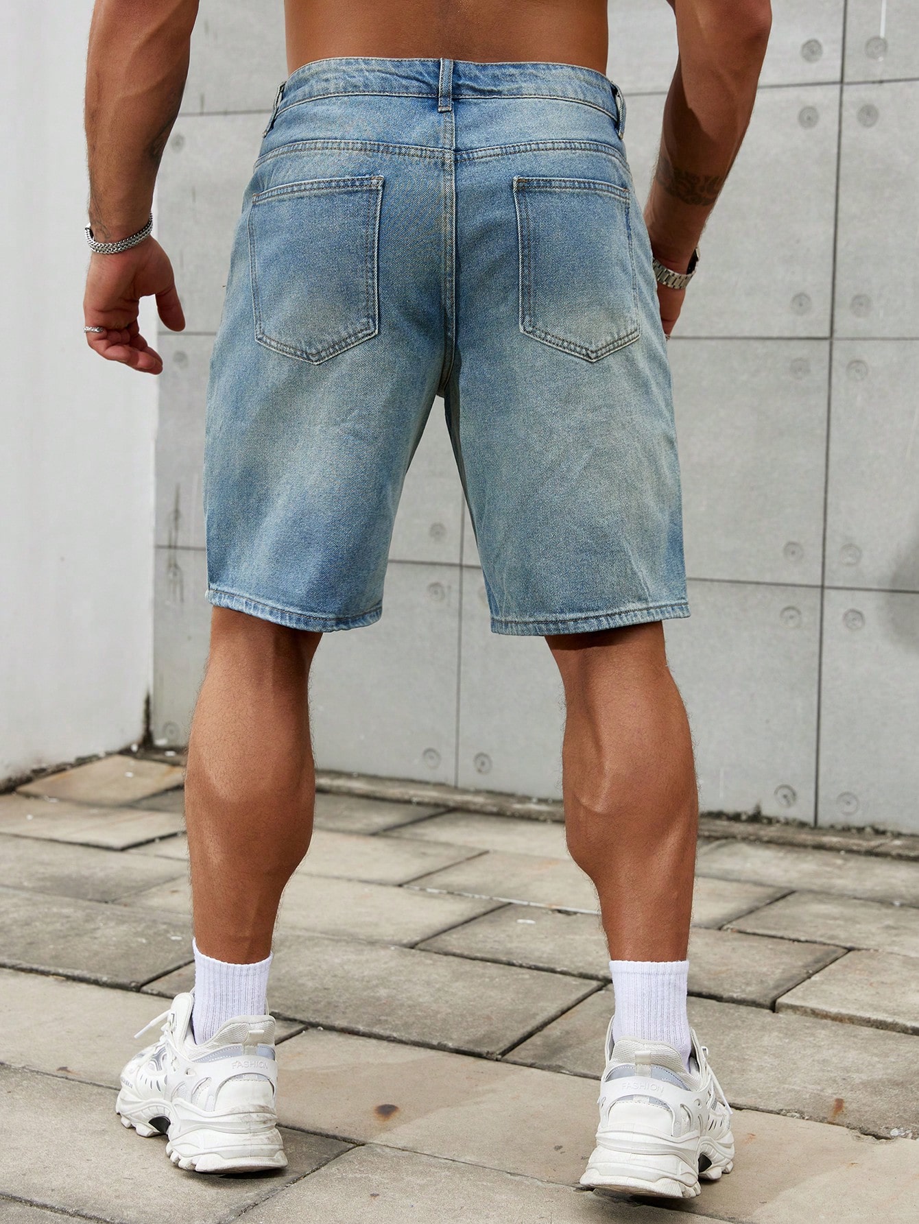 New Fashion Mens Ripped Short  - огляд і ціна Streetwear Brand Jacket