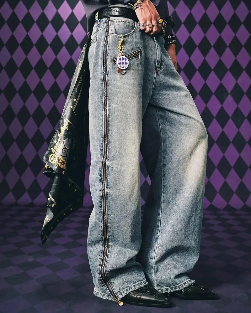 Y2K Streetwear Men Hip Hop Har - огляд і ціна Streetwear Zipper