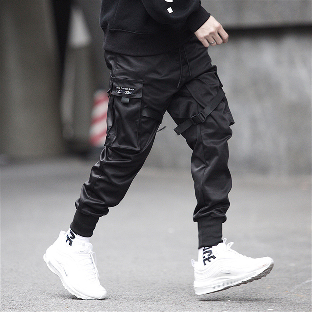 Black Hip Hop Cargo Pants Summ - огляд і ціна Streetwear Brand Jacket