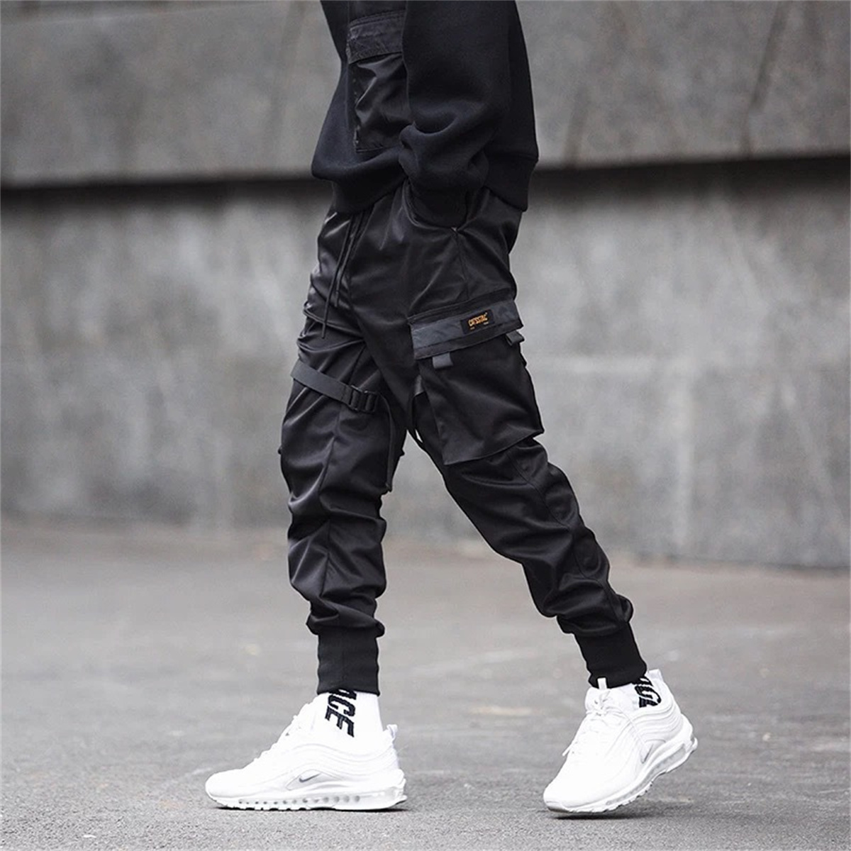 Black Hip Hop Cargo Pants Summ - огляд і ціна Streetwear Brand Jacket