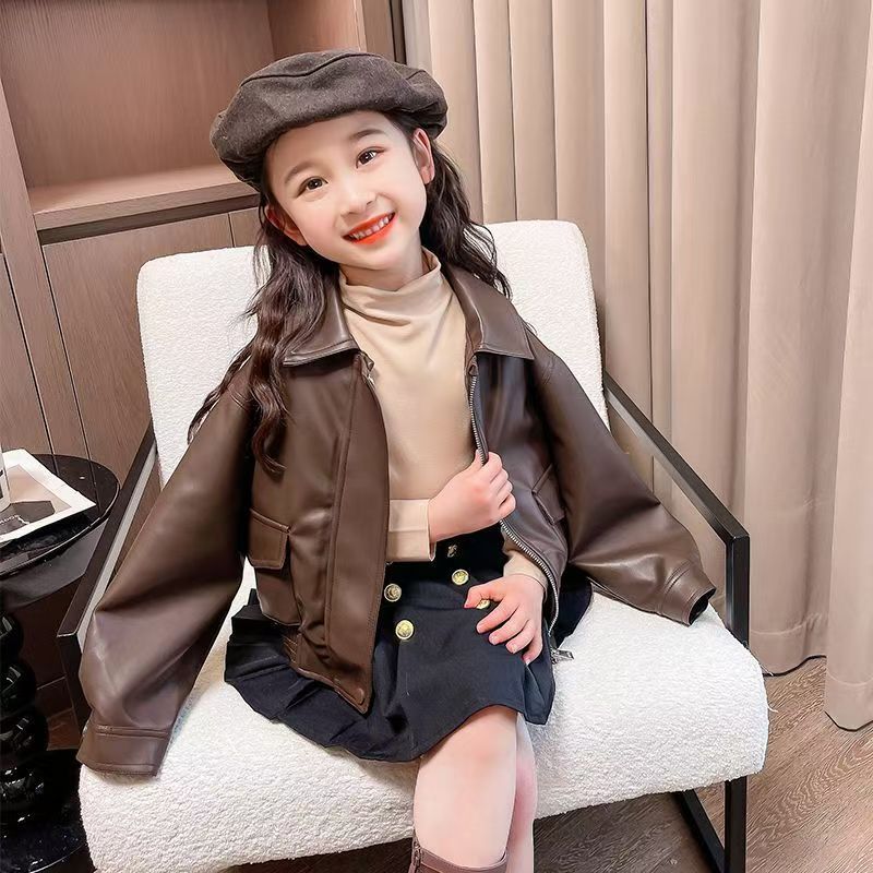 1-14 Years Girls Lapel Short P - огляд і ціна Streetwear Zipper