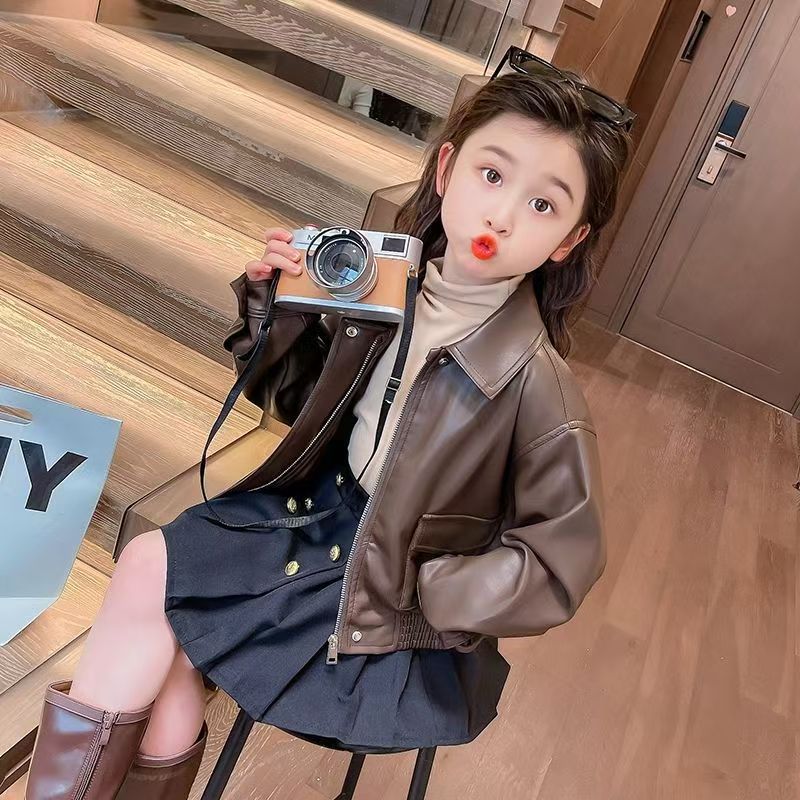 1-14 Years Girls Lapel Short P - огляд і ціна Streetwear Zipper