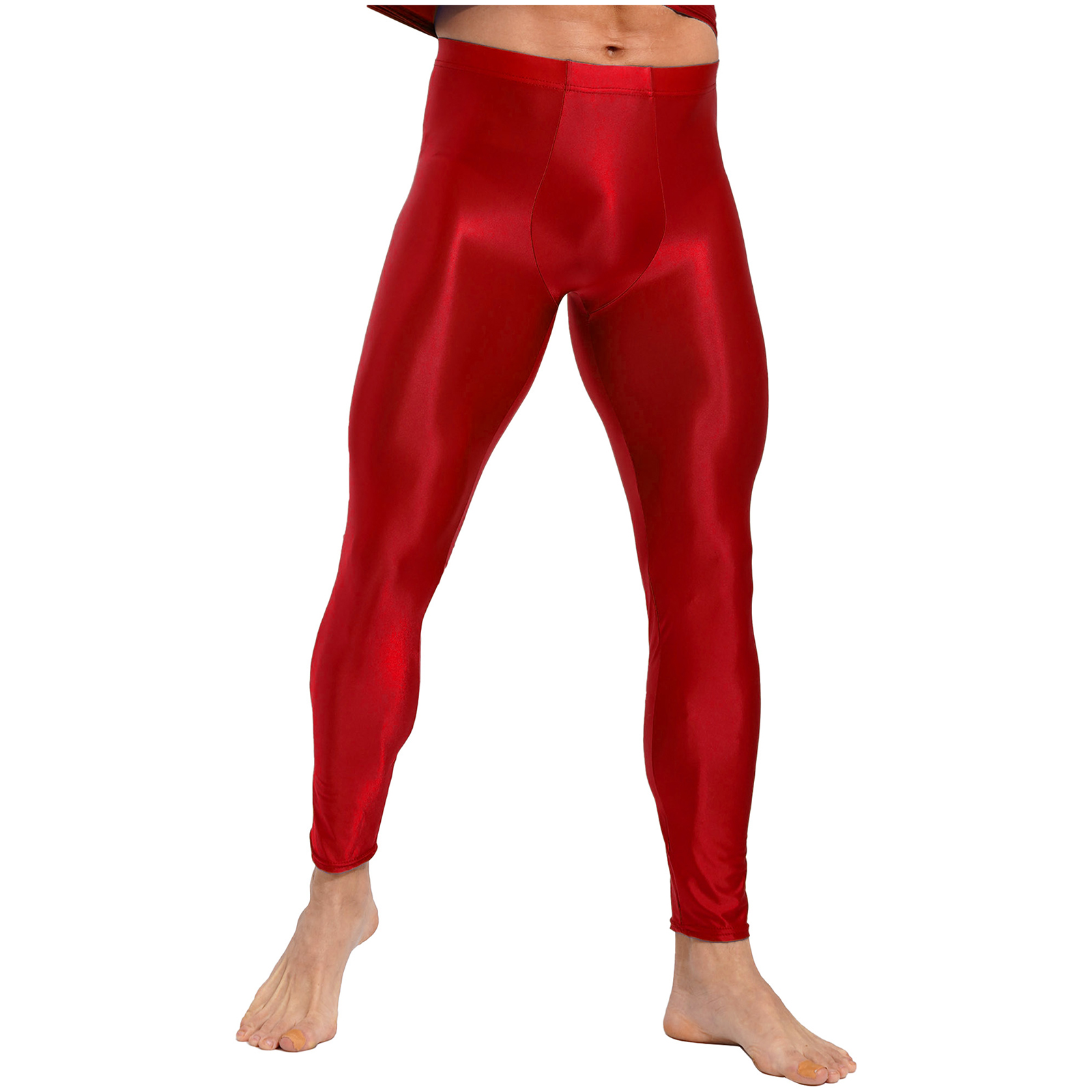 Men's Glossy Oil Tights Long P - огляд і ціна Streetwear Brand Clothing