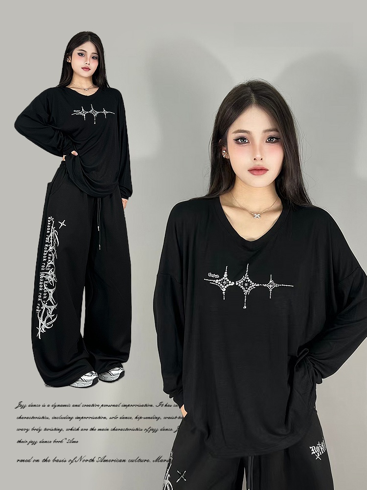 Loose Long Sleeve Jazz Dance S - огляд і ціна Streetwear Brand Logos