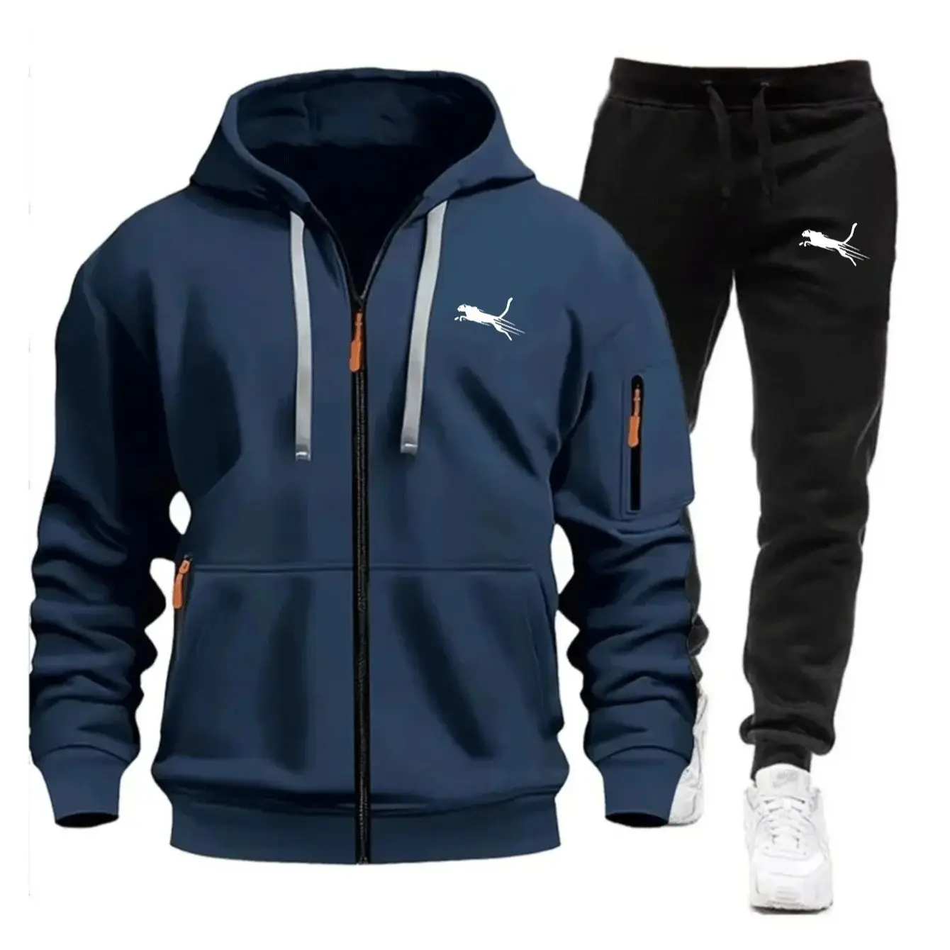Men Casual Sweatshirt Suit Dai - огляд і ціна Streetwear Zipper