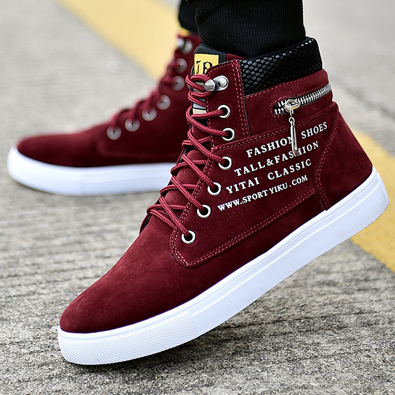 Men's Black High-Top Sneakers  - огляд і ціна Streetwear Zipper